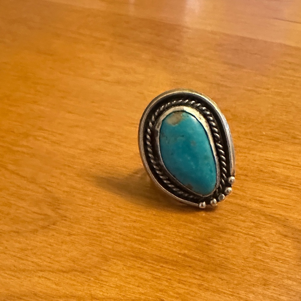 Turquoise Silver Women's Ring